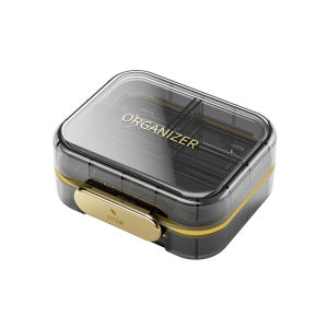 XIALANHUAXI | Daily Medication Reminder Portable Mini Sealed Pill Organizer Cutter