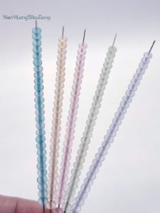 High Quality 3mm Transparent Frosted round Beads DIY Jewelry Accessories Bracelet Necklace Glass Seed Beads Fashion Accessories