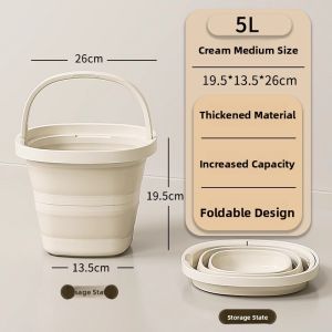CHUSHE | Foldable Portable Plastic Bucket