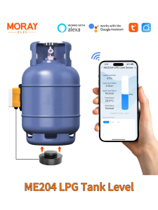 Morayelec ME204W Long Distance Tuya Smartlife APP LPG Tank Level Gauges Non-Contact Ultrasonic LPG Level Sensor