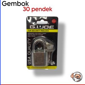Kunci Gembok ukuran 30 pendek merk Gi joe kunci bangkol COD