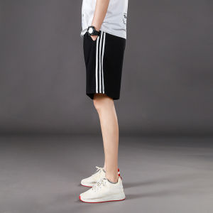 Pure Cotton Sport Shorts Loose Fit Flat Weave Five-Quarter Length Basketball Fitness Sweat Absorbent Breathable Thin Summer