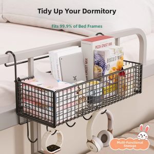 Student Dormitory Bedside Hanging Basket Rack