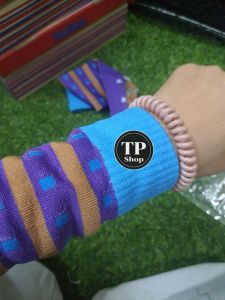 4 คู่ปอกแขนสีหวานคละสี 99บาท ใช้กันแดดป้องกันผิว วัสดุผ้ายืดทัก