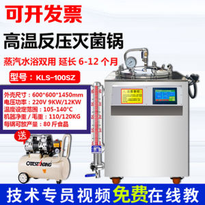 Automatic High-Temperature Food Sterilizer Pot Commercial Vacuum Packaging Bag Beef Zongzi Cooked Food High-Pressure Sterilizer