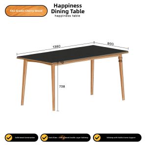 HOUYE | Japanese Nordic Simple Cherry Wood Rock Table