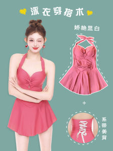 Fugui Sugar Sister One-Piece Swimsuit Womens 2025 New Hot Japanese Style Small Size Girls Skirt Style Hot Spring Swimming Suit