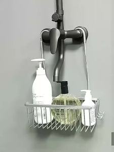 Bathroom Shower Rack Washroom Shower Gel Hanging Basket Storage Rack Shower Room Toilet Wall Hanging Drain Basket
