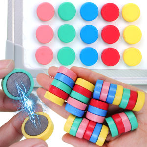 20Pcs Colourful Strong Fridge Magnets Round Multi-purpose Small Magnet Stickers Home Office Whiteboard Message Board DIY Crafts Decor