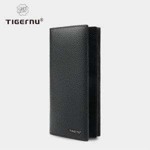 Tigernu 100% Genuine Leather Men Long Wallet Luxury Mens Purse Card Wallet For Men Small Money Bag High Quality Male Coin Purse