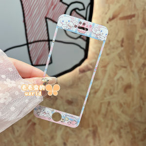 ฟิล์มกันรอยกระจกแข็งสีสันสดใสสำหรับ Apple 4/4S/5/5S/6s/7/8plus เหมาะกับสาวน้อยสุดเซ็กซี่ ดีไซน์การ์ตูน ดีไซน์ใหม่ เอพีซี