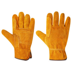 Terrain Kun | Laser Welder Specific Thick Short Double-layer Cowhide Wear-resistant Heat-resistant Protective Welding Gloves
