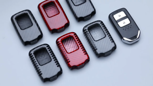 T-Carbon® Deluxe Carbon Fiber FOB Key Shell For Honda Civic FC/FK Accord CRV Odyssey Shuttle Jade Vezel