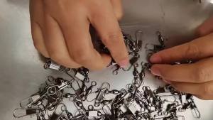 100 Cái Khóa Xoay Câu Cá Loại B Kẹp Nhanh Khớp Xoay Chịu Lực Đầu Nối Thép Carbon Phụ Kiện Câu Cá Mồi Câu