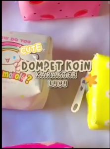 Tas Penyimpanan Portabel / Tas Pouch Kosmetik Sanrio Waterproof Serbaguna Karakter Unik Lucu Gemesin