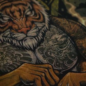 Kaos Distro Jepang Original Tshirt Pria Branded Japanese Art Guntai Cloth GT Yakuza