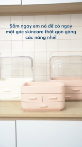 KỆ MỸ PHẨM HANAMI INOCHI – NHỎ GỌN SANG TRỌNG SẮP XẾP GỌN GÀNG GÓC LÀM ĐẸP
