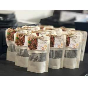 Premium Barako Coffee Beans for Souvenirs and Party Giveaways 3 teabags with Customized Tags and Ribbon