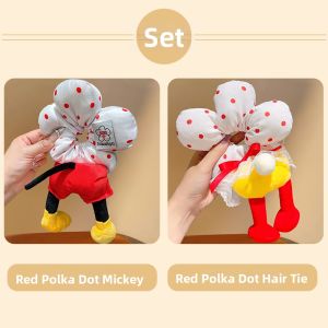 Cute Dotted Flower Mickey Hair Tie
