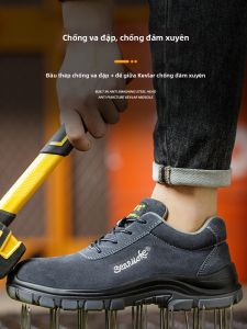 SENNUOKE | Giày Bảo Hộ Thoáng Khí Chống Đâm Xuyên Chống Va Đập