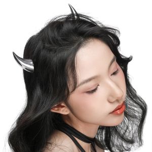 Cosplay Metal Devil Horn Hair Clip For Men and Women