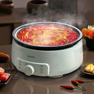 Supor | Nồi Lẩu Điện Đa Năng SUPOR 1300W - Thiết Kế Thân Nồi Tách Rời Dùng Cho Gia Đình Nấu Lẩu Chiên Hầm