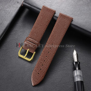 10mm 12mm 14mm 16mm 18mm 20mm 22mm Lizard Pattern Leather Watch Band Cowhide Watch Strap Ultra-Thin Universal Brown Bracelets