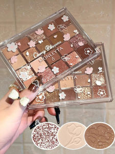 MONLEYTA | Shiny Eye Shadow Palette Student Favorite Brand New 2025 Sparkling Earth Summer Milk Tea Color Correcting Waterproof Sweatproof