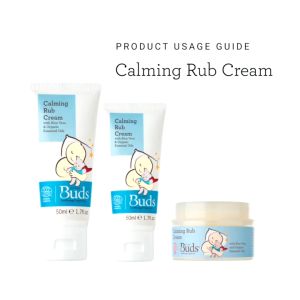 Buds Soothing Organic Calming Tummy Rub Cream 30ml