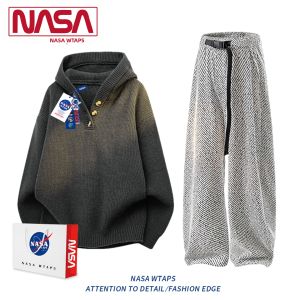 NASA WTAPS | American Henry Neck Hooded Sweater Autumn Winter