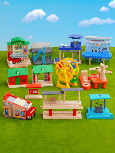 SANZHONGLV | Wooden Train Tracks Accessories Compatible with Brio