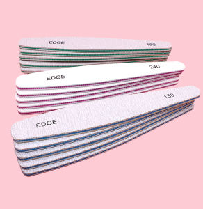 10pcs Washable Reusable Nail File Ergonomic Teardrop Emery Grit 150/180/240 Boards Nail file Home DIY Manicure Set for Beginner