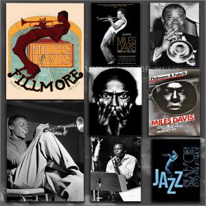 Jazz Musician M-Miles Davis Poster Durable HD PVC Wall Art - Waterproof Soundproof For Home Office Bar