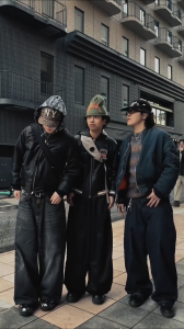 Celana Jeans Kulot Pria Baggy Pants Skena Y2K Gombrong Pinggang Loose Straight Oversize Shabby Chic