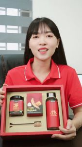 Set quà tặng hộp quà tặng cao cấp sâm mật ong saffron và táo đỏ / kỷ tử chính hãng Kingdom Herb