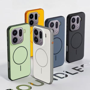 szhaiyu | Magnetic Double Color Matte PC +TPU Phone Case For OPPO Find X9 X9S Pro Ultra Skin Feel Back Cover with Metal Button