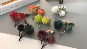 1PC Artificial Flower Bouquet Flower Wall Home Wedding Party Decoration Fake Flowers DIY Headdress Handmade Craft Gift Decor Simulation Flower Bouquet