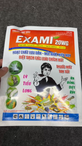 EXAMI 20WG (100g) | Flonicamid 20% | Chuyên Dùng Trị BỌ TRĨ – XOĂN NGỌN – THÂM NỤ – NÁM TRÁI TRÊN CÂY ỚT | Thuốc Mát Tan Nhanh Pha 4 Bình 25 Lít