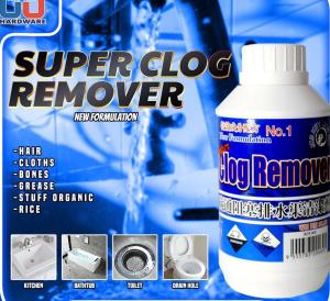 900gm Clog Remover Strong Removing Blockage 疏通阻塞剂 1L Chemical Clogged Pipe Basin Toilet Drain Rod Sinki Tandas Air Sumbat