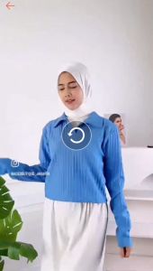 "PROMO HARGA CUCI GUDANG"Crop Top Lengan Panjang Baju Wanita Viral Kekinian Bahan Knit Hornet Premium Import Tebal Ootd Remaja Dewasa - Kaos Lengan Panjang Wanita Atasan Baju Knit Terbaru Kekinian 2024 Fashion Trend Pakaian Wanita Murah