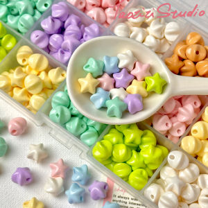 Handmade Acrylic Star Beads 10 Pieces Macaron Color DIY Materials for Bracelet Necklace Jewelry Accessories