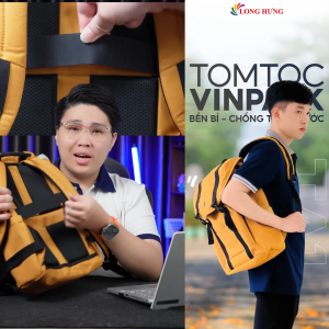 Ba lô Tomtoc VintPack-TA1 Laptop Backpack 22L 16 inch TA1M1 - Hàng chính hãng - Thiết kế thời trang đẹp mắt chất liệu cao cấp bền bỉ