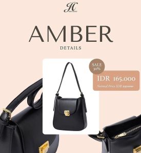 Jimshoney - Amber Bag Tas Wanita Mewah Fred Box