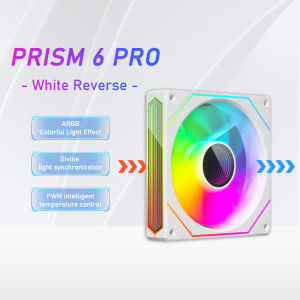 ZEZZIO PRISM 6 Pro 12CM Case Cooling Fan Three Infinity Mirror 5V 3PIN ARGB/PWM AURA SYNC Quiet Cooling Fan