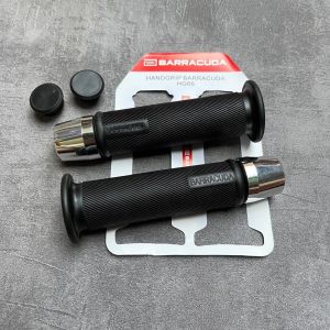 handgrip baracuda HG66 plus jalu chrome / grip baracuda HG66 universal plus jalu chrome / handfat / sarung gas semua motor harga sepasang