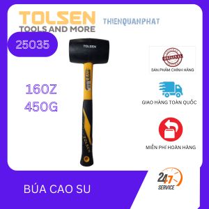 Búa cao su Tolsen 25035 búa cao su xây dựng tay cầm chống trượt hàng chính hãng