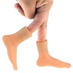 Pet Interactive Funny Gesture Toy Mini Multi Style Cat Teasing Plastic Prank Finger Human Fake Gloves Pet Toy Supplies