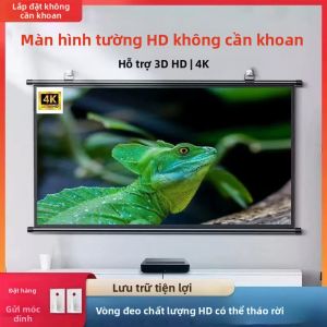 Màn Chiếu Treo Tường XIAOHUI 60-133 Inch Màu Trắng Không Nhăn 160 °   Góc Nhìn Khi Sử Dụng Rạp Hát Tại Nhà