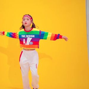 ชุดการแสดงเชียร์ลีดเดอร์สำหรับเด็ก ชุดแจ๊สฤดูใบไม้ร่วงสำหรับเด็กผู้หญิง ชุดนักเรียนกลุ่ม ชุดฮิปฮอปสตรีทแดนซ์สำหรับเด็กผู้ชาย 3.10