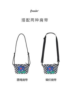 Freein Original Womens Floral Print Mini Crossbody Bag Lightweight Casual Outdoor Hiking Small Satchel Zipper Closure